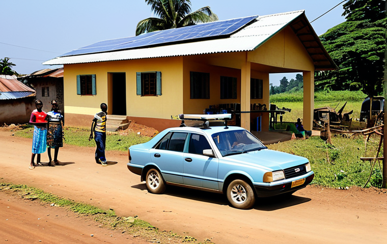 적도 기니에서 발생한 자연재해 사례 - Sustainable Farming**

"A farmer in Equatorial Guinea, tending to a field of drought-resistant crops...