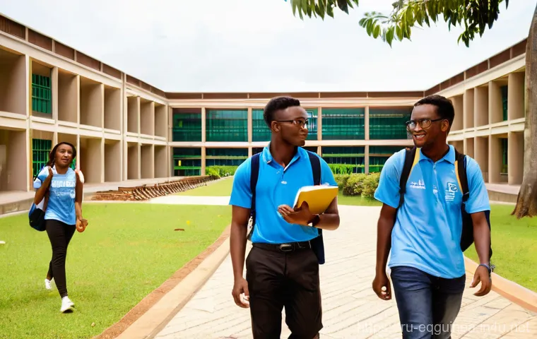 적도 기니의 교육 시스템 - **Equatorial Guinean Primary School Classroom**
    A brightly lit, clean, and organized primary sch...
