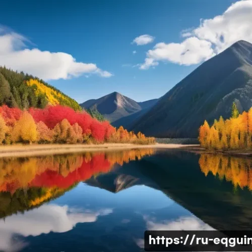 코로코로 국립공원 탐방 - **"A breathtaking, wide-angle landscape of Korokoro National Park during peak autumn. The foreground...